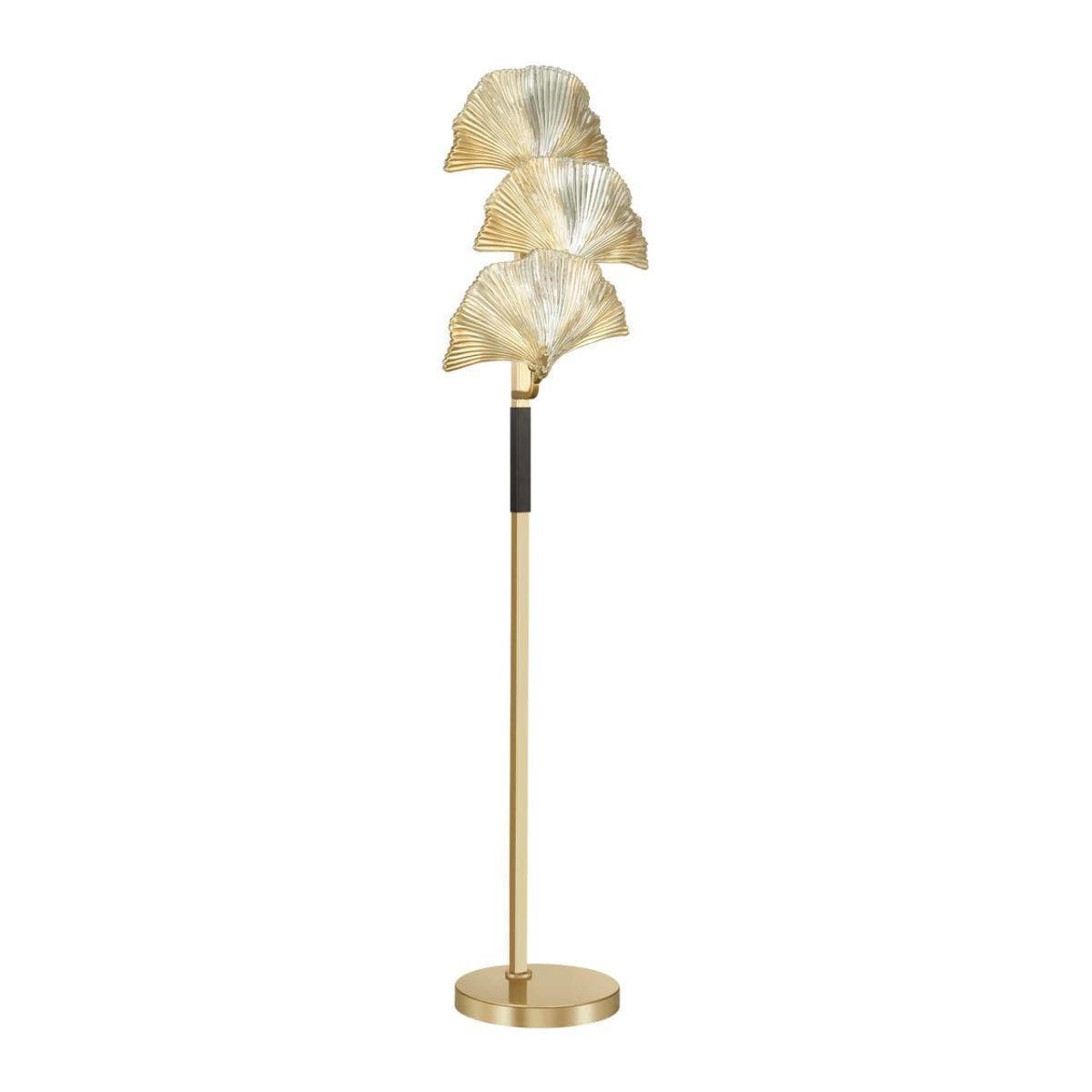 Odeon Light 4870/3F HALL ODL_EX22 15 золотой/черный/стекло Торшер E14 3*40W VENTAGLIO — миниатюра 1