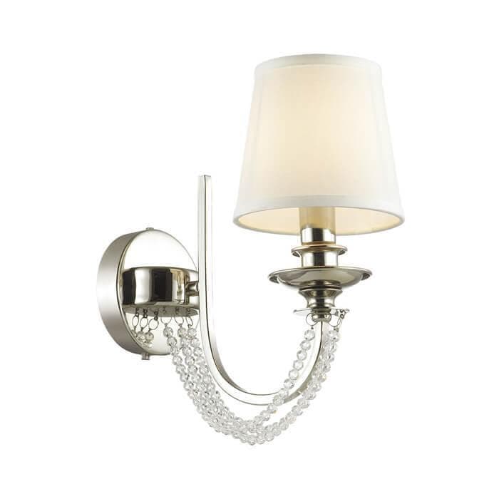 Odeon Light 4182/1W ODL19 512 хром/хрусталь/белый Бра Е14 1*40W LIRIA — миниатюра 1