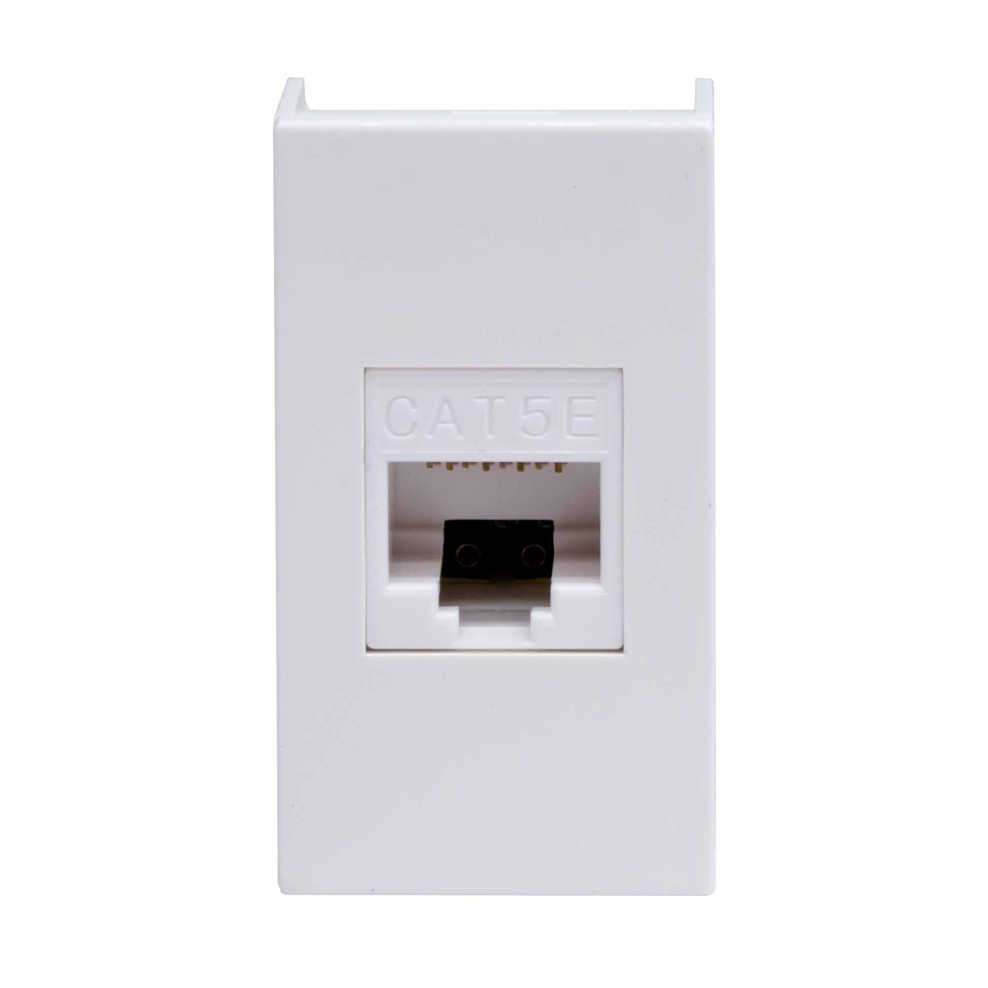 DKC Комп.роз. RJ45 кат.5e, 8P8C, Viva, белая, 1мод