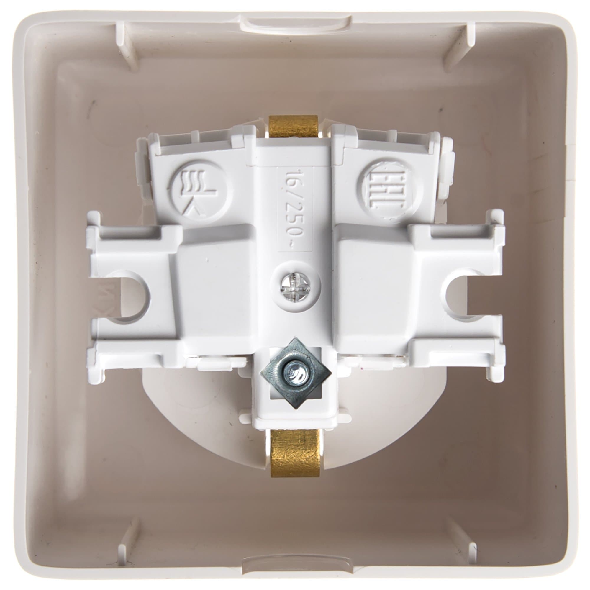Systeme Electric Wessen ХИТ наруж Бел Розетка с/з со шторками, 16А, 250 — миниатюра 2