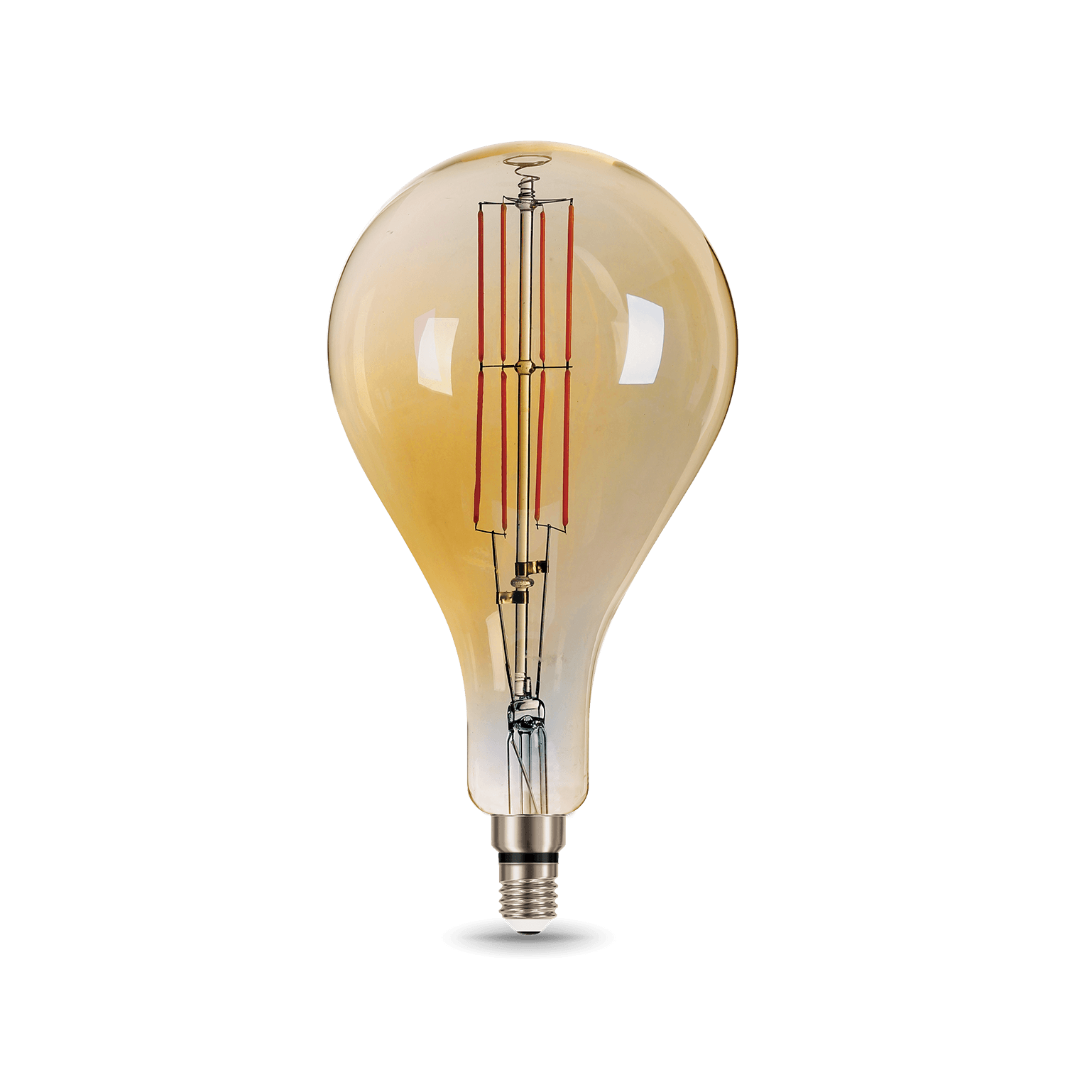 Gauss Лампа Filament А160 8W 780lm 2400К Е27 golden straight LED 149802008 — миниатюра 5