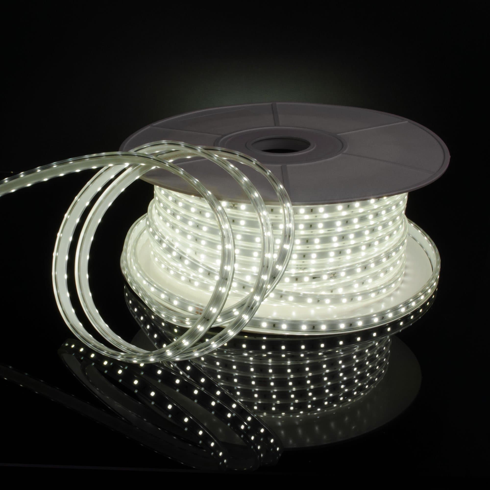 Elektrostandard LS014 220V/ Лента светодиодная 220V 8W 60Led 2835 IP65 6500 холодный белый, 50 м a053638