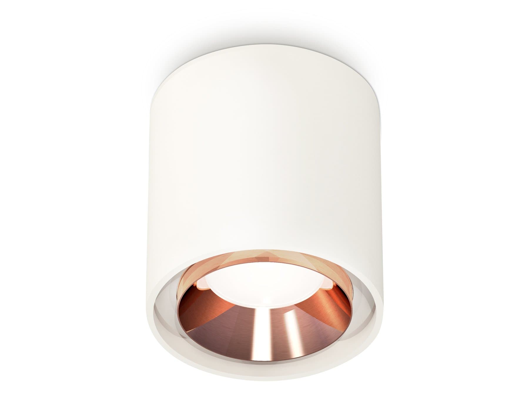 Ambrella Комплект накладного светильника XS7722005 SWH/PPG белый песок/золото розовое полированное MR16 GU5.3 (C7722, N7035) — миниатюра 1