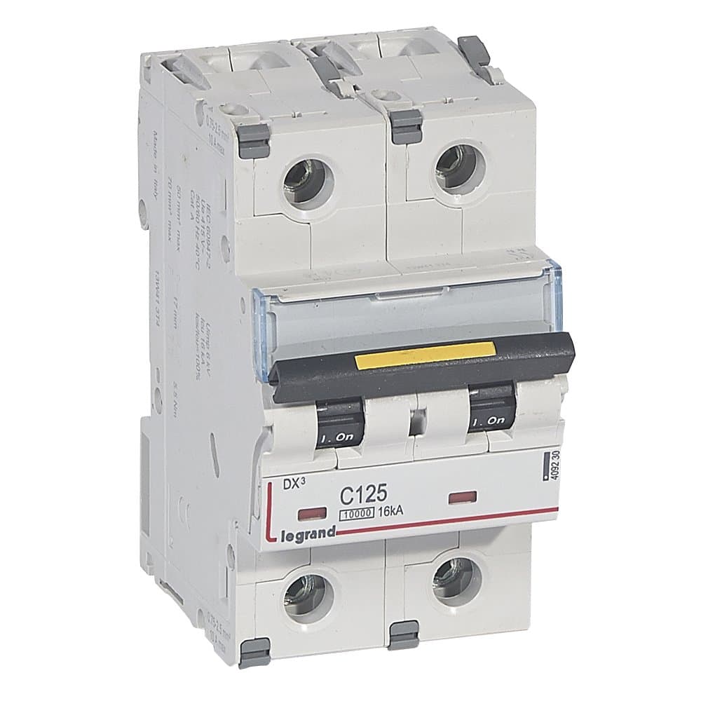 Legrand DX3 Автоматический выключатель 2P 125A (С) 10kA/16kA 409230