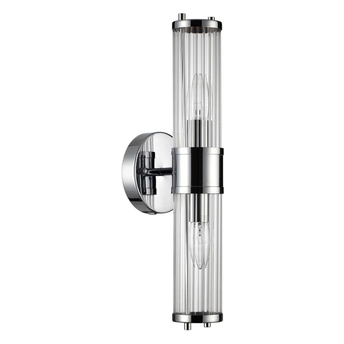 Odeon Light 4945/2W DROPS ODL22 553 хром/прозрачный/стекло Настенный светильн. E27 1*40W IP44 KEPA
