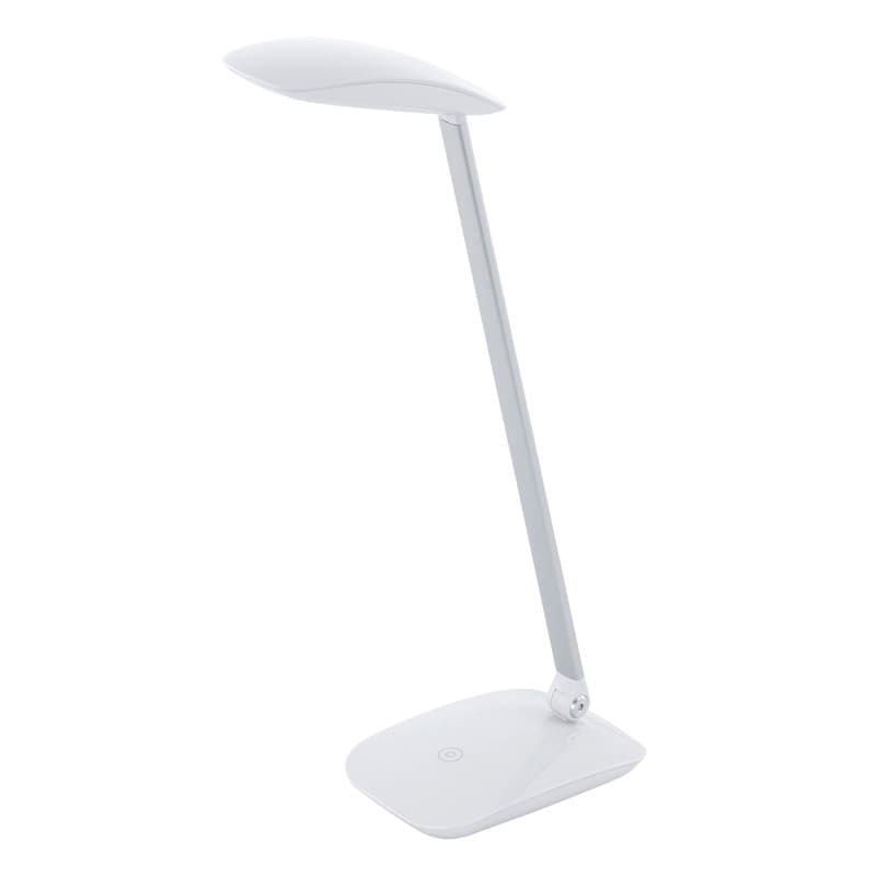 Eglo Лампа LED настольная СAJERO c cенсор. диммером, 5W(LED), L150, H500, пластик, белый, нейтр. свет 95695