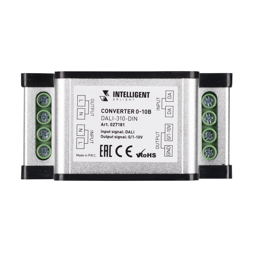 Arlight INTELLIGENT Конвертер 0-10В DALI-310-DIN (AC 230V, DALI, 0-10) (INTELLIGENT -) 027181 — миниатюра 2