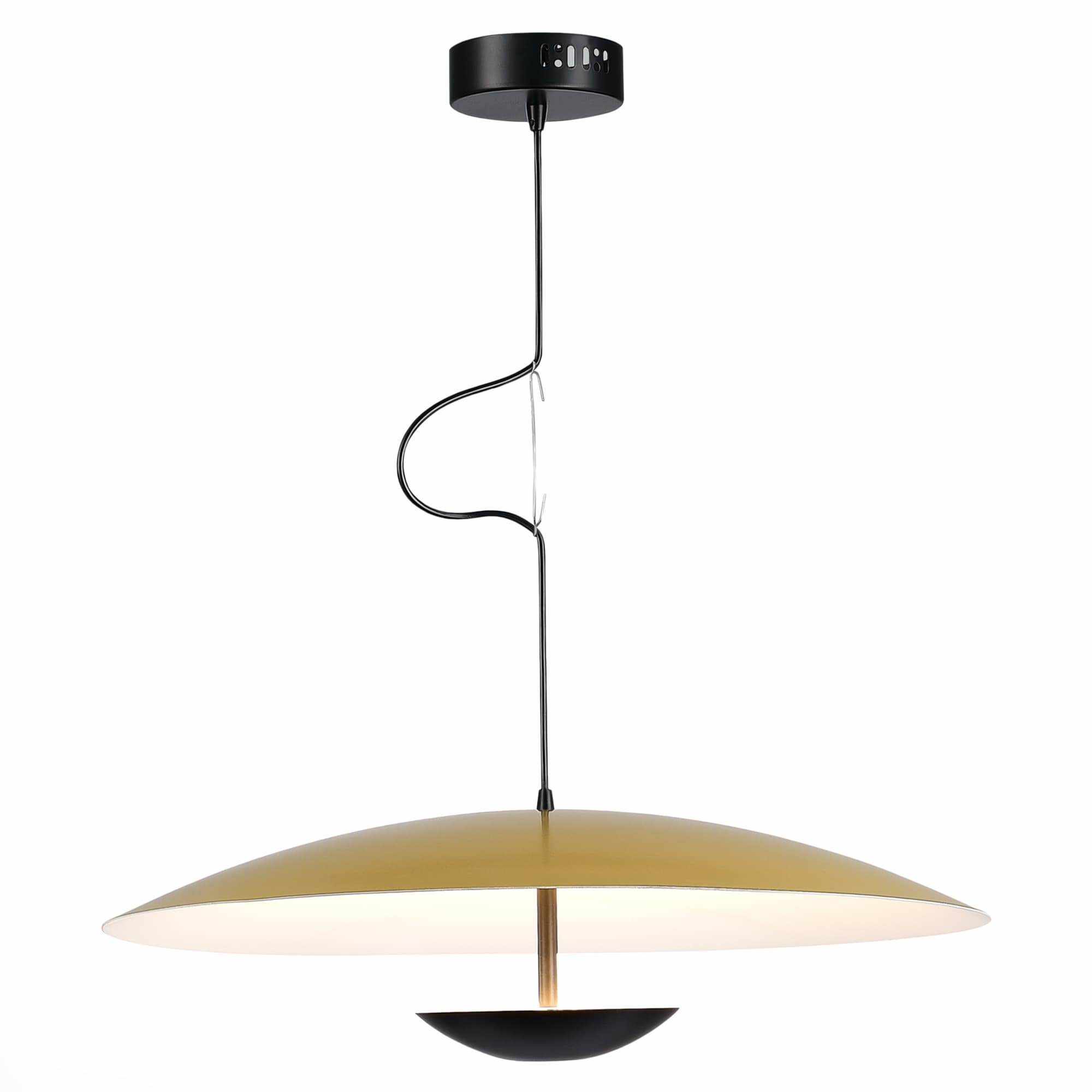 ST LUCE SL6502.213.01 Светильник подвесной Золотистый,Черный/Золотистый LED 1*40W 3000K