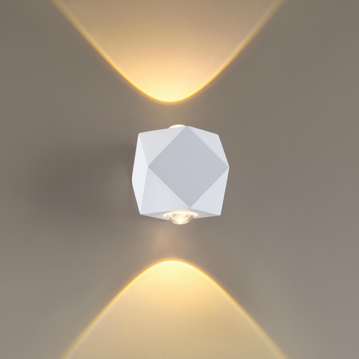 Odeon Light HIGHTECH белый/металл Светильник настенный IP54 LED 4W 366Лм 3200K DIAMANTA 4219/4WL — миниатюра 5