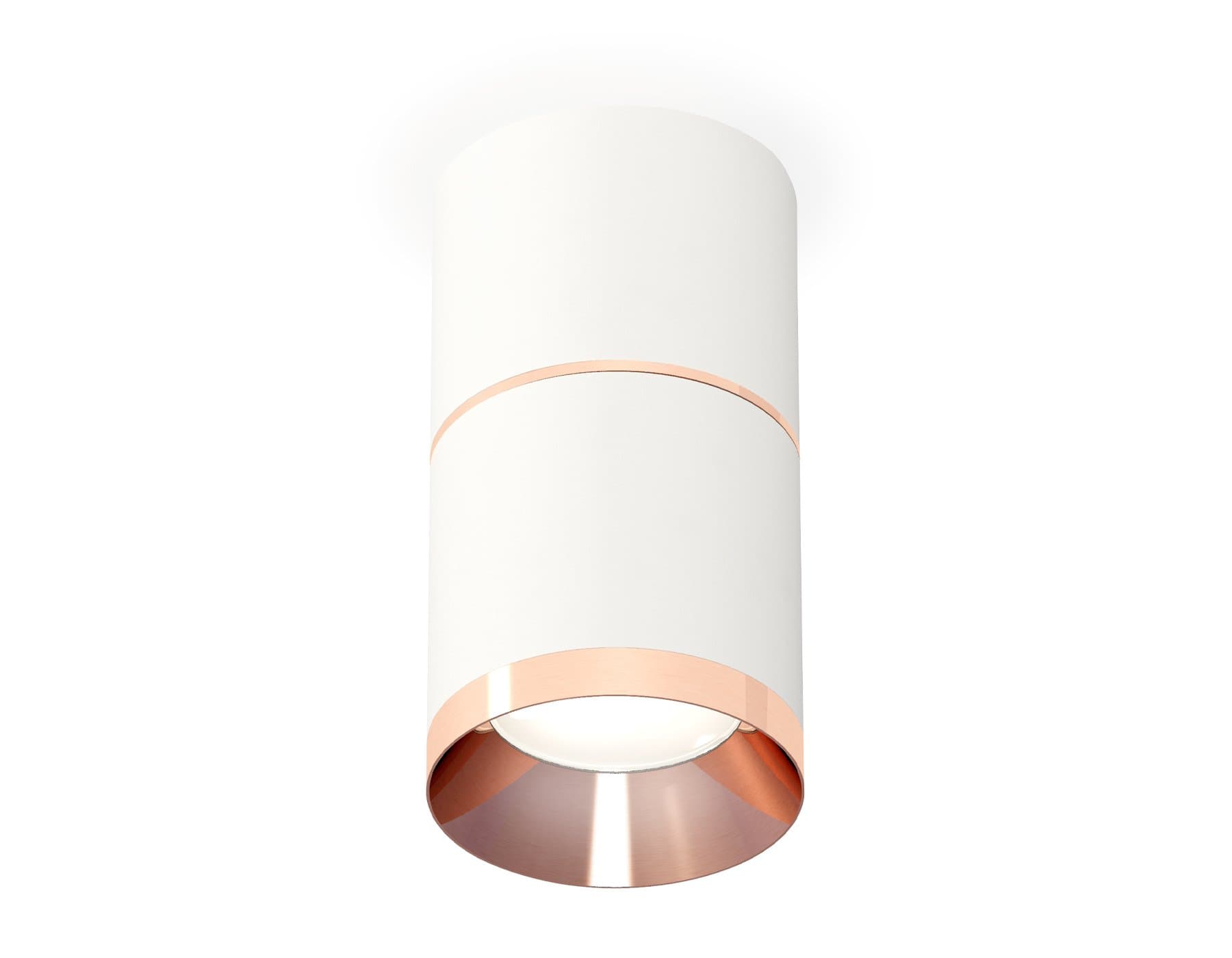 Ambrella Комплект накладного светильника XS7401221 SWH/PPG белый песок/золото розовое полированное MR16 GU5.3 (C7401, A2073, C7401, N7035) — миниатюра 1