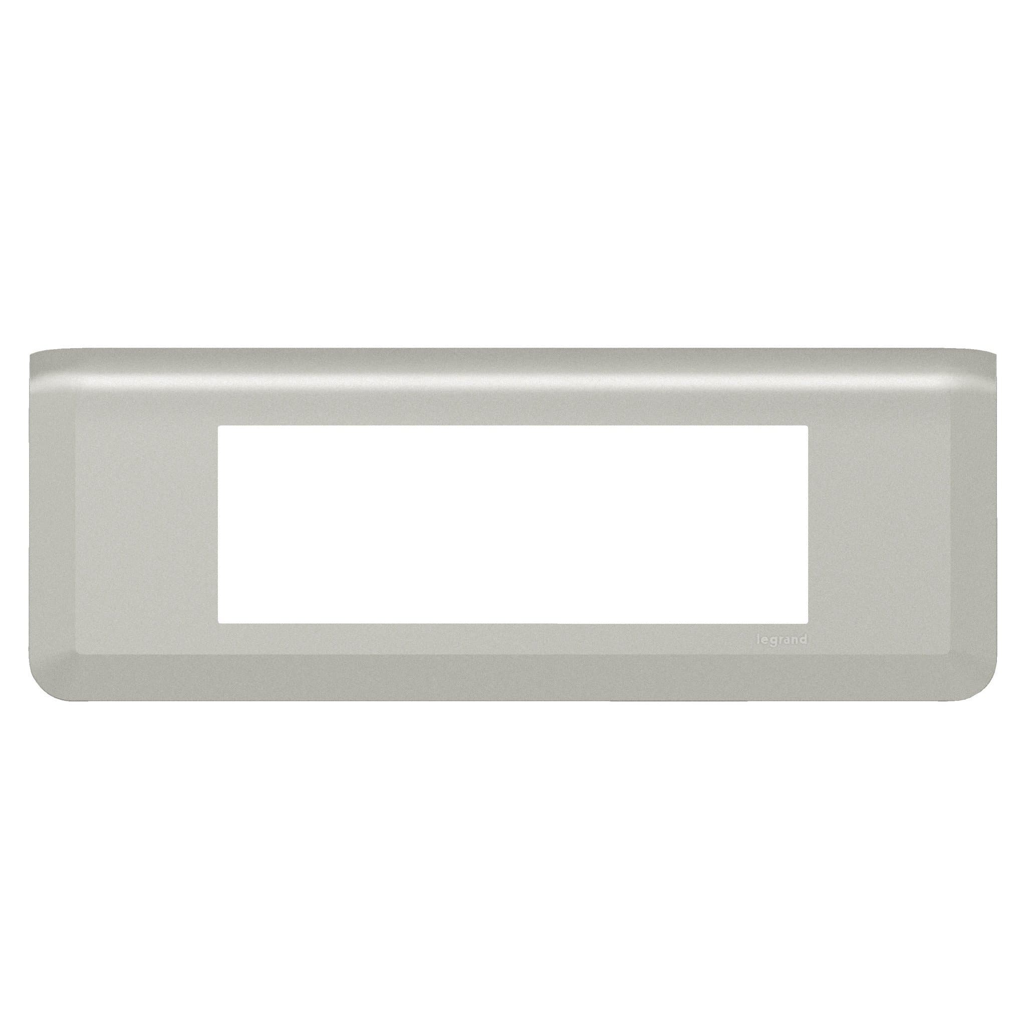 Legrand Mosaiс Рамка - Программа Mosaic - 6 модулей - алюминий 079316L — миниатюра 1