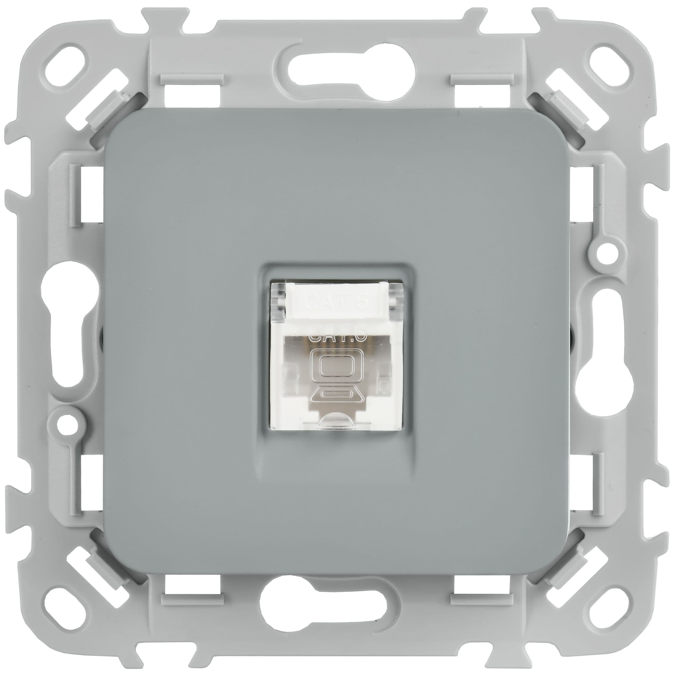 IEK FLITE Серый Розетка компьютерная RJ45 категория 6 UTP — миниатюра 2