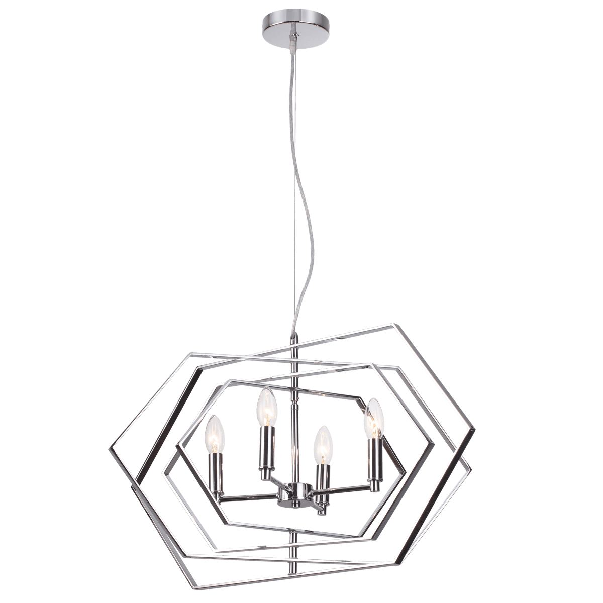 Odeon Light 4664/4 ODL20 279 хром Люстра E14 4*40W 220V STOLLA — миниатюра 2