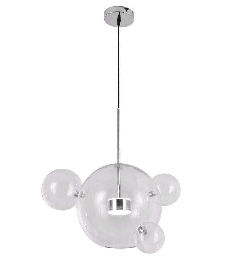 Kink Light 07545-4,21(02) Подвес Галла прозрачный (цвет корпуса хром) w40*45 h200 Led 14W (4000K)