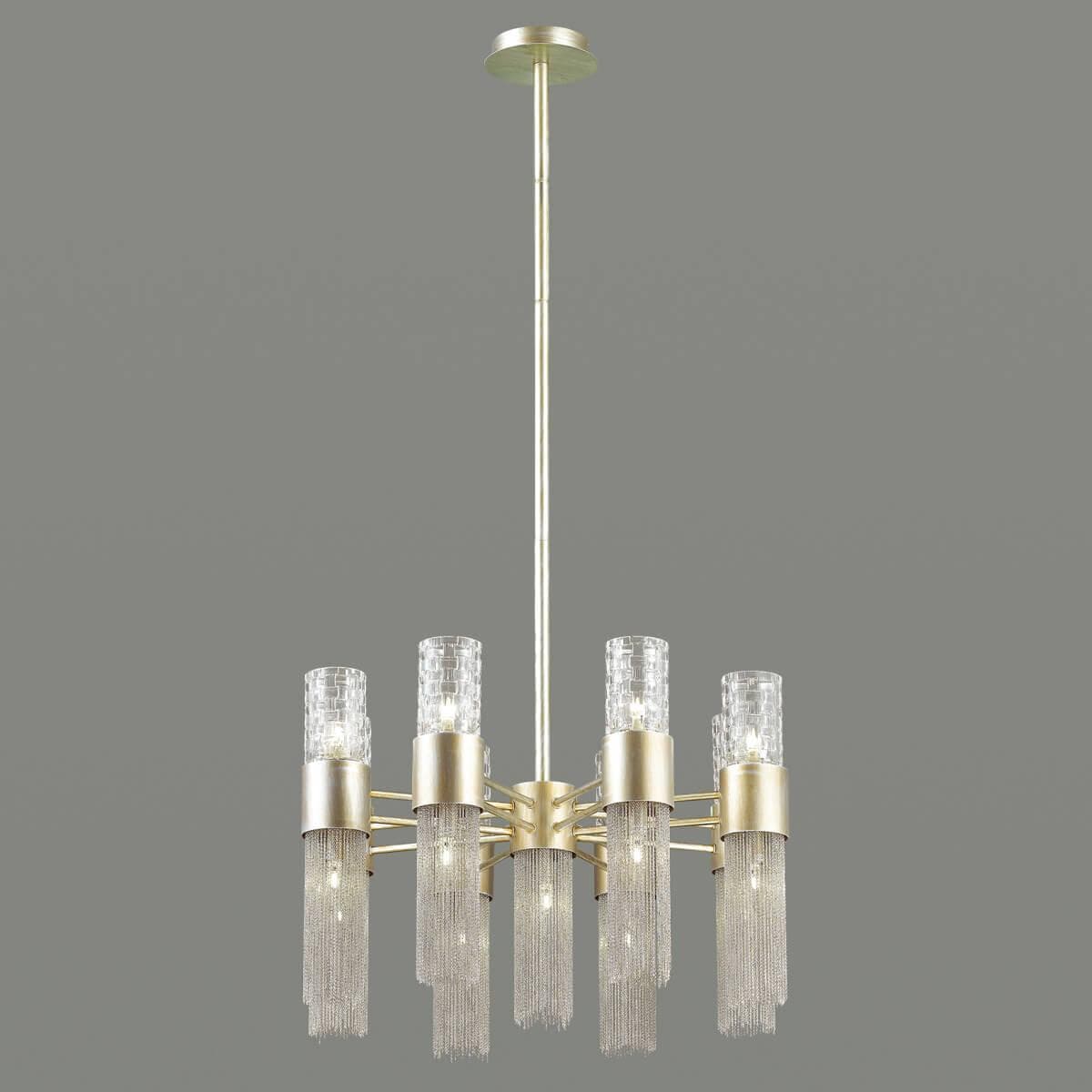 Odeon Light 4631/17 ODL20 419 серебристый/стекло/металл.цепочки Люстра G9 17*40W 220V PERLA — миниатюра 4
