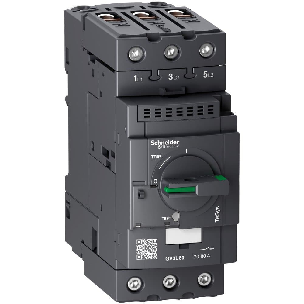SE Автоматический выключатель с магнитным расцепителем 80А зажим Everlink GV3L80