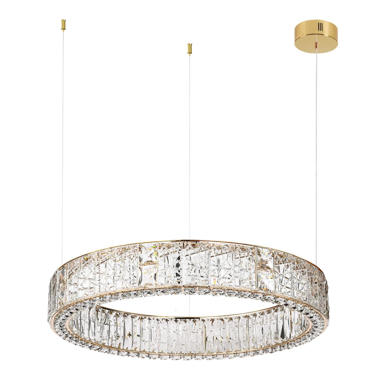 Odeon Light 5071/100L HALL ODL24 493 золото/прозрачный/металл/хрусталь/стекло Люстра LED 100W 3700K VERSION