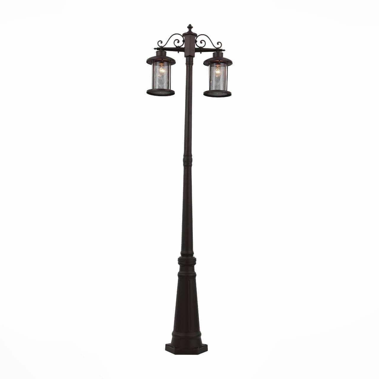 ST LUCE SL080.425.02 Светильник уличный наземный Темный кофе/Прозрачный, Темный кофе E27 2*100W — миниатюра 1