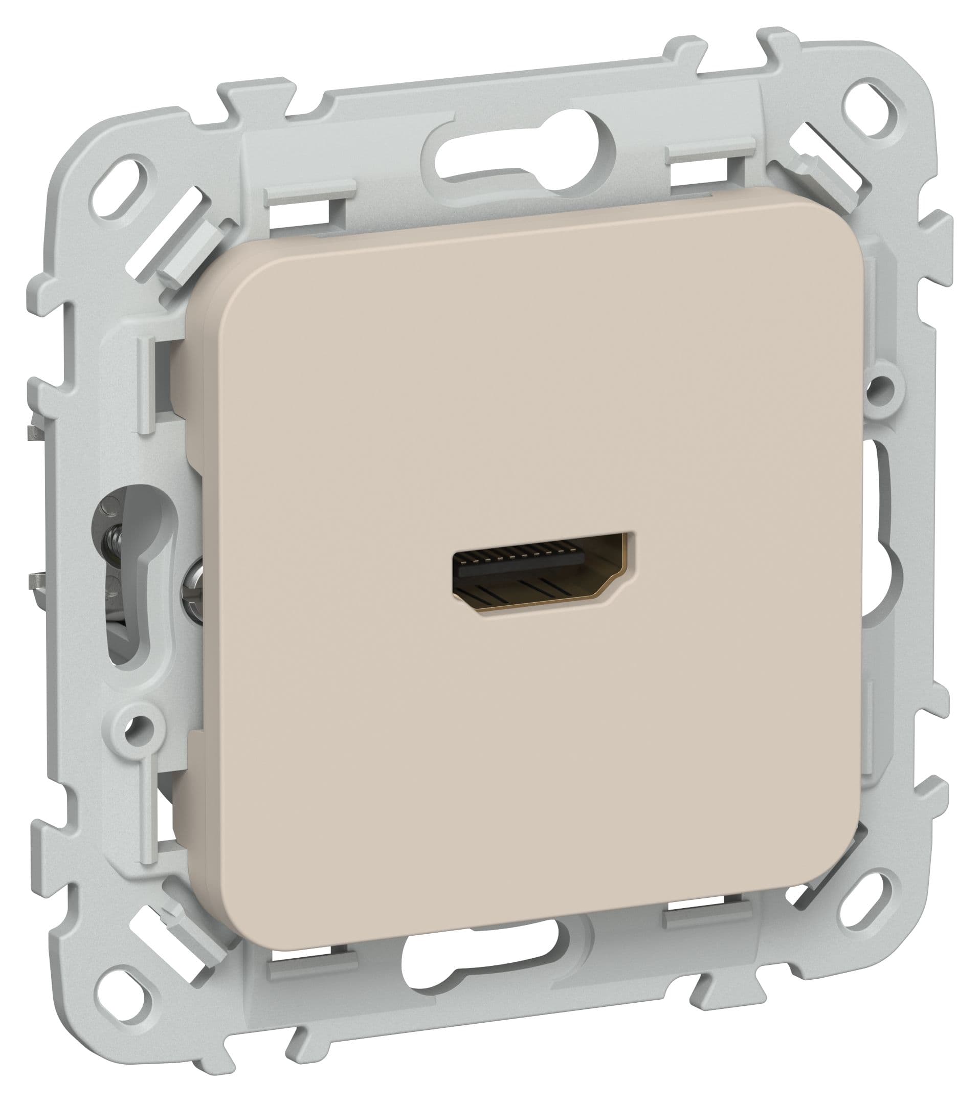 IEK FLITE Льняной Розетка HDMI — миниатюра 1