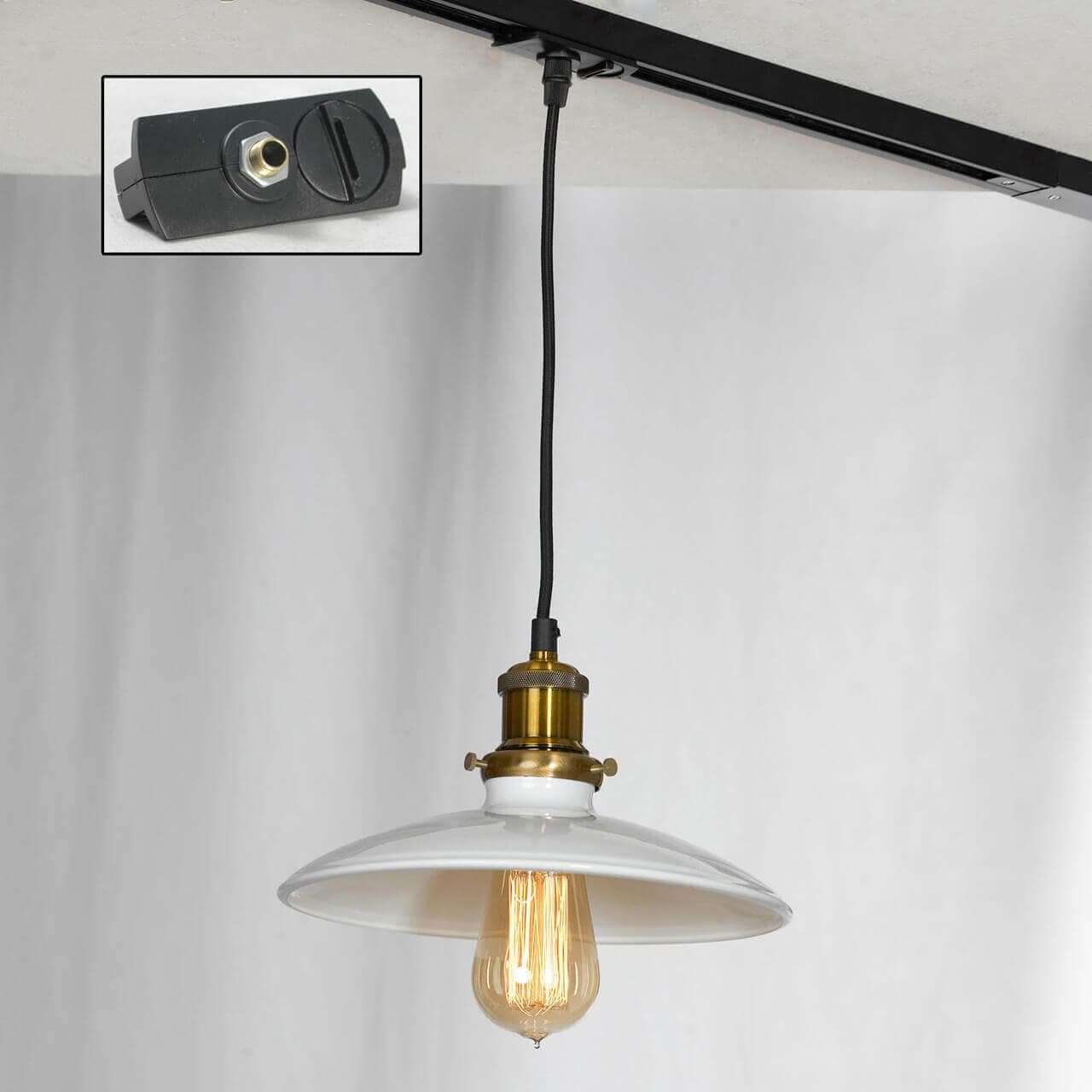 Lussole LOFT Металл Черный / бронзовый Металл трековый светильник однофазный E27 60W LSP-9605-TAB