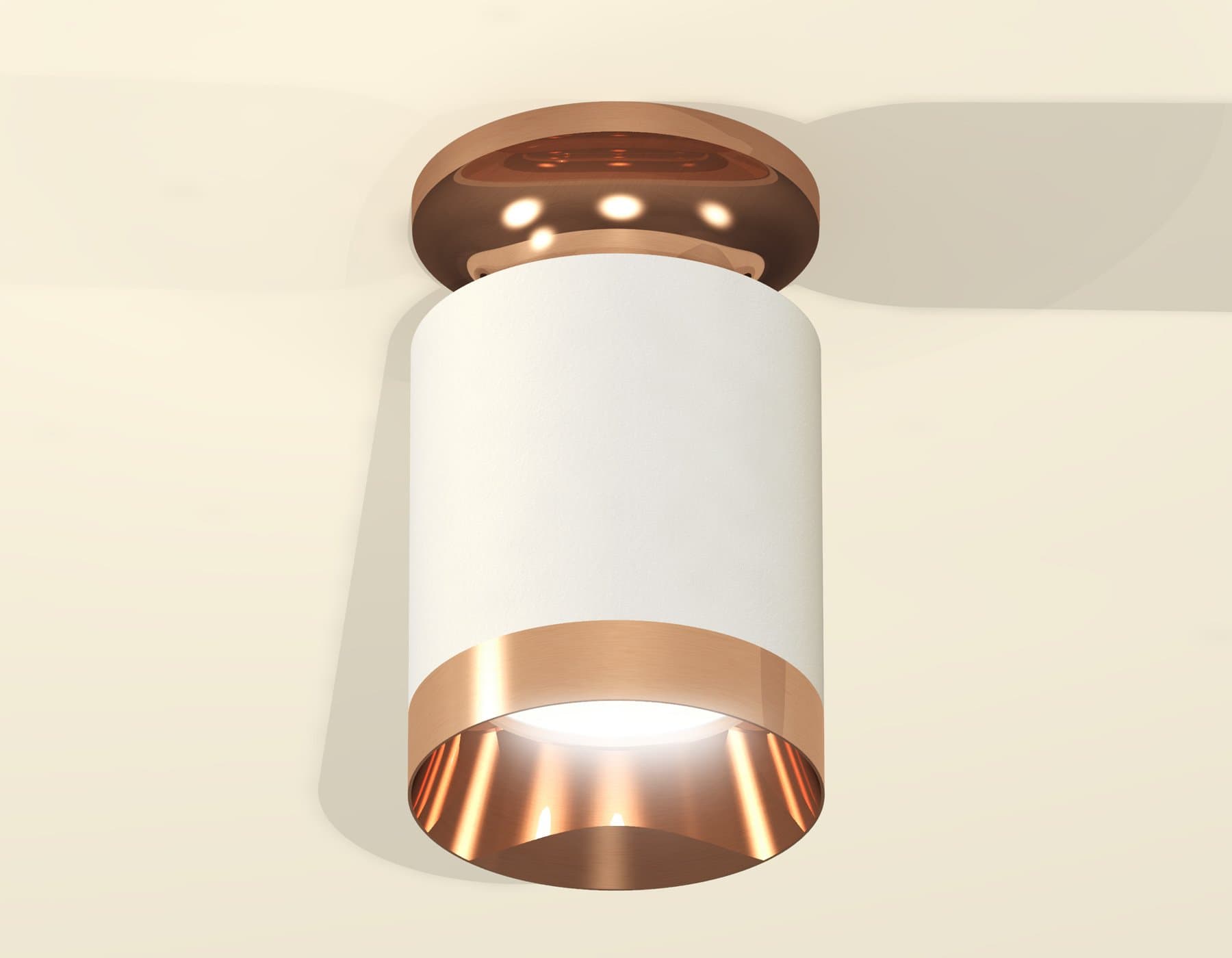 Ambrella Комплект накладного светильника XS6301200 SWH/PPG белый песок/золото розовое полированное MR16 GU5.3 (N6906, C6301, N6135) — миниатюра 2