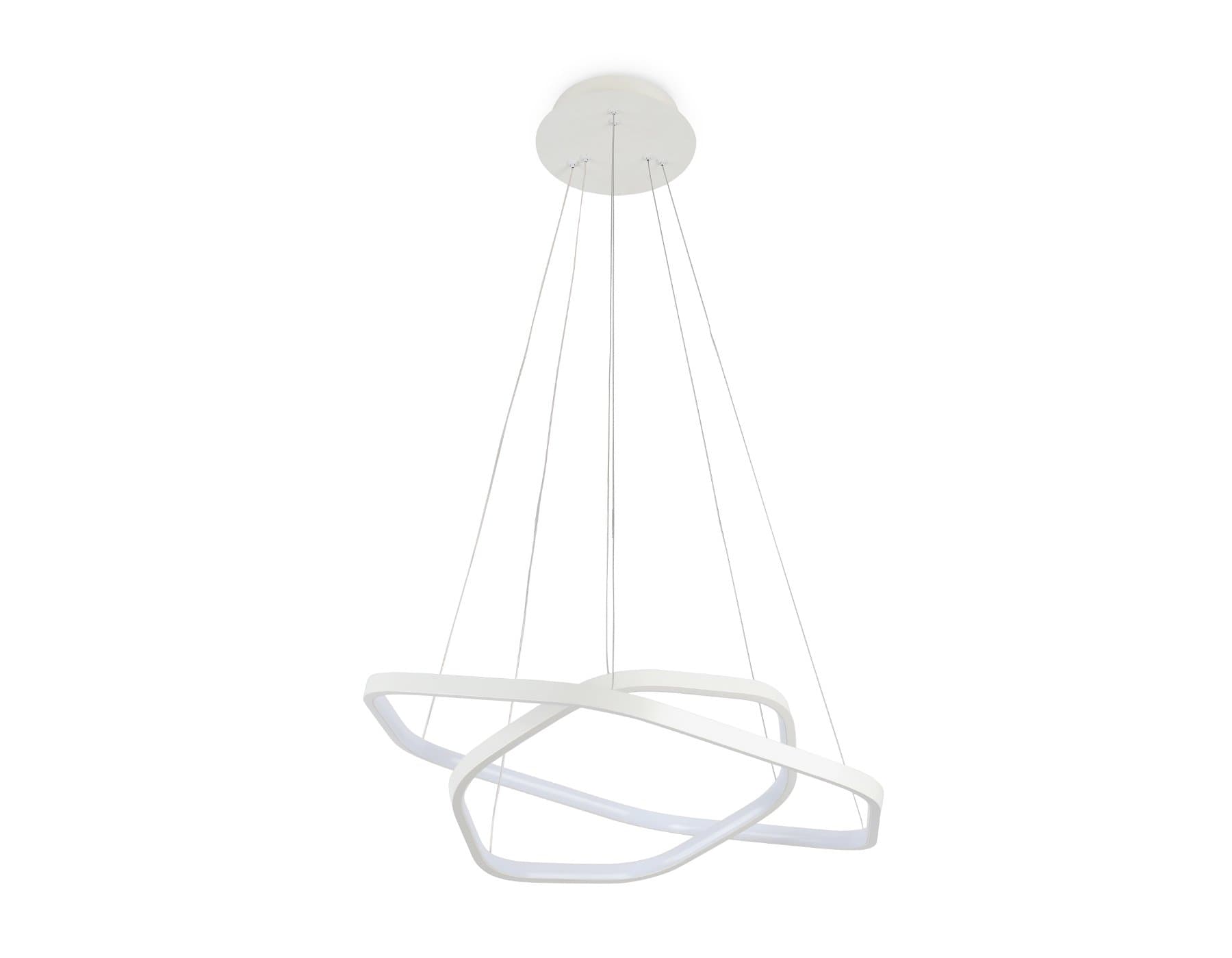 Ambrella Подвесной светодиодный светильник FL360/2 WH белый 4200K 48W D400/600*1200 (без ПДУ) — миниатюра 5