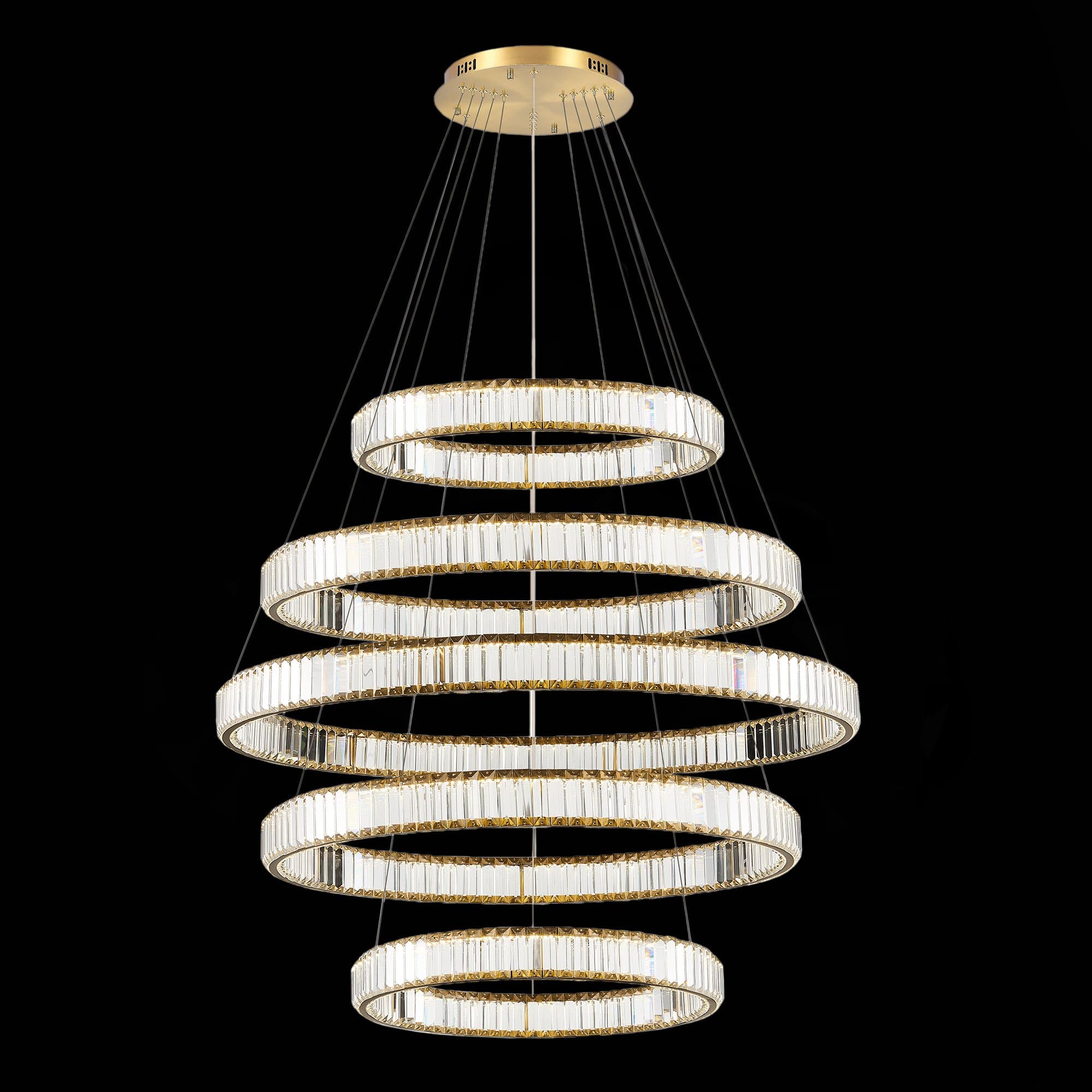 ST LUCE SL1622.303.05 Люстра подвесная Латунь/Прозрачный LED 1*255W 4000K