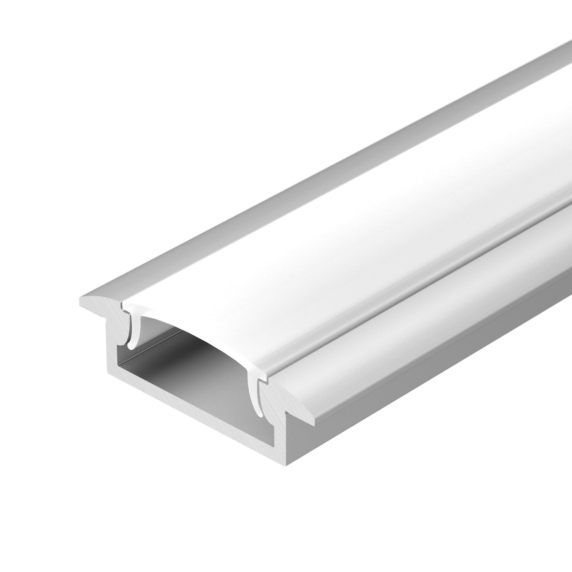 Arlight Профиль с экраном ALU-WIDE-F-H8-2000 ANOD+FROST (Алюминий) 014860 — миниатюра 1