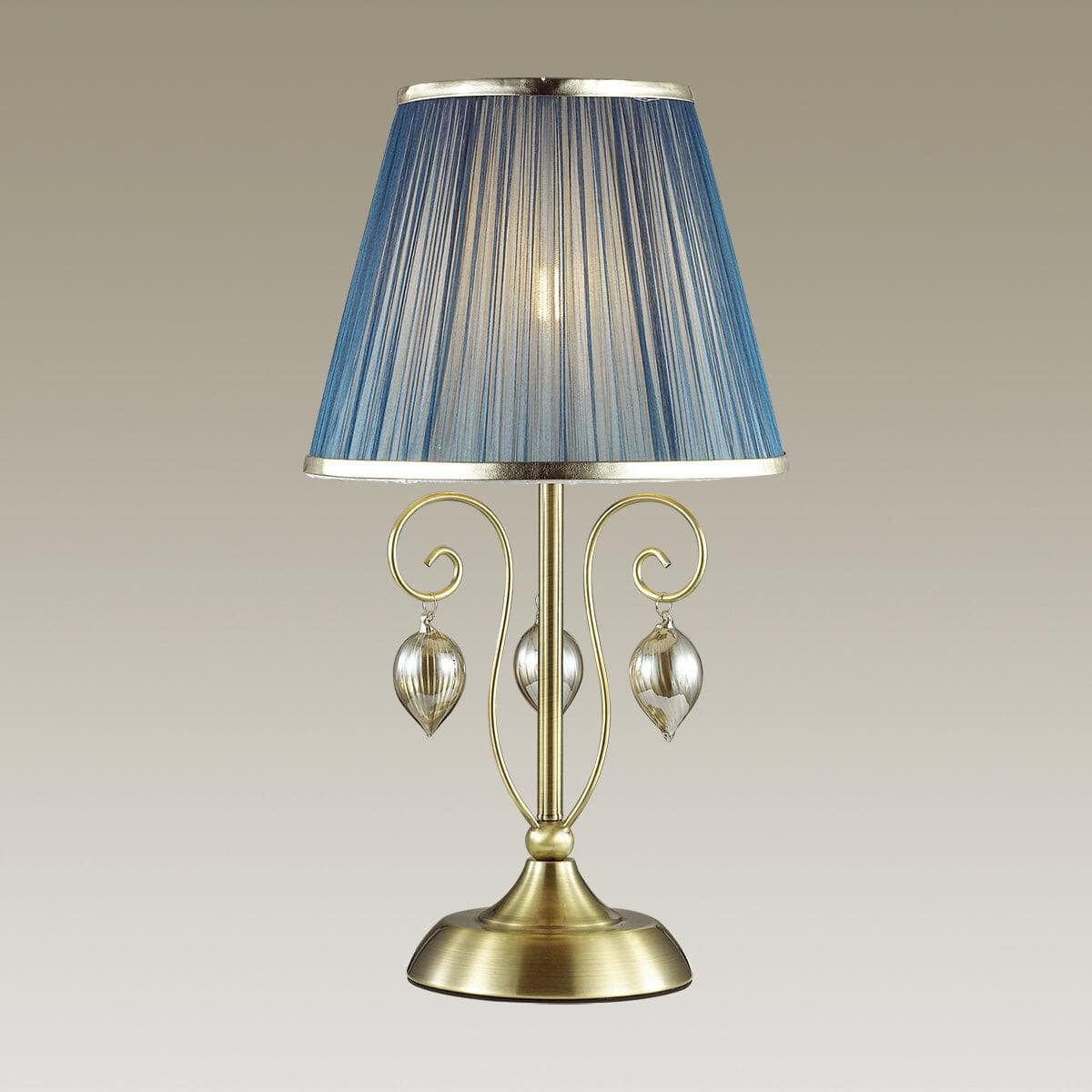 Odeon Light 3921/1T ODL18 531 бронза/ткань/стекло Настольная лампа IP20 E14 40W 220V NIAGARA — миниатюра 2