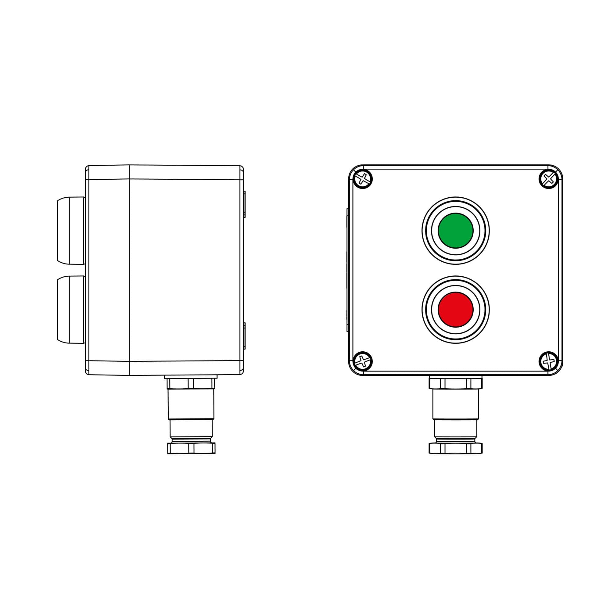 DKC CPE-P-03-(1xP1G(11)-1xP1R(11))-1xKH2MHK(C)1Ex d e IIC Т5 Gb / Ex tb IIIC T95°C Db IP66 / КЗ