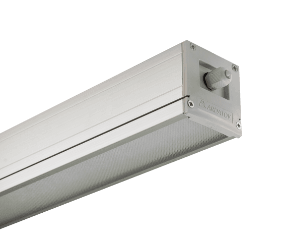 АСТЗ Светильник ДСП45-40-001 LED, расс. опал. из ПК, l=1200 мм, 4340 лм, подв, cos?=0,98 IP65 1123140001