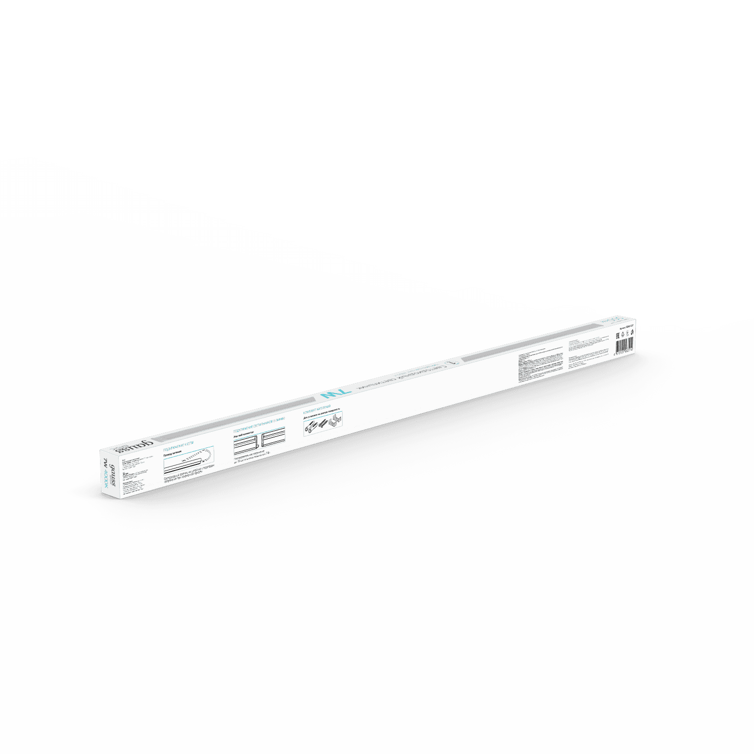 Gauss Светильник LED TL Basic линейный матовый 7W 4000K 563*22*33, 500лм 1/25 930411207 — миниатюра 5