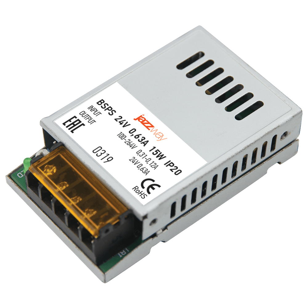 Jazzway BSPS 24V 0,62A=15W IP20 3 г. гарантии .5018457