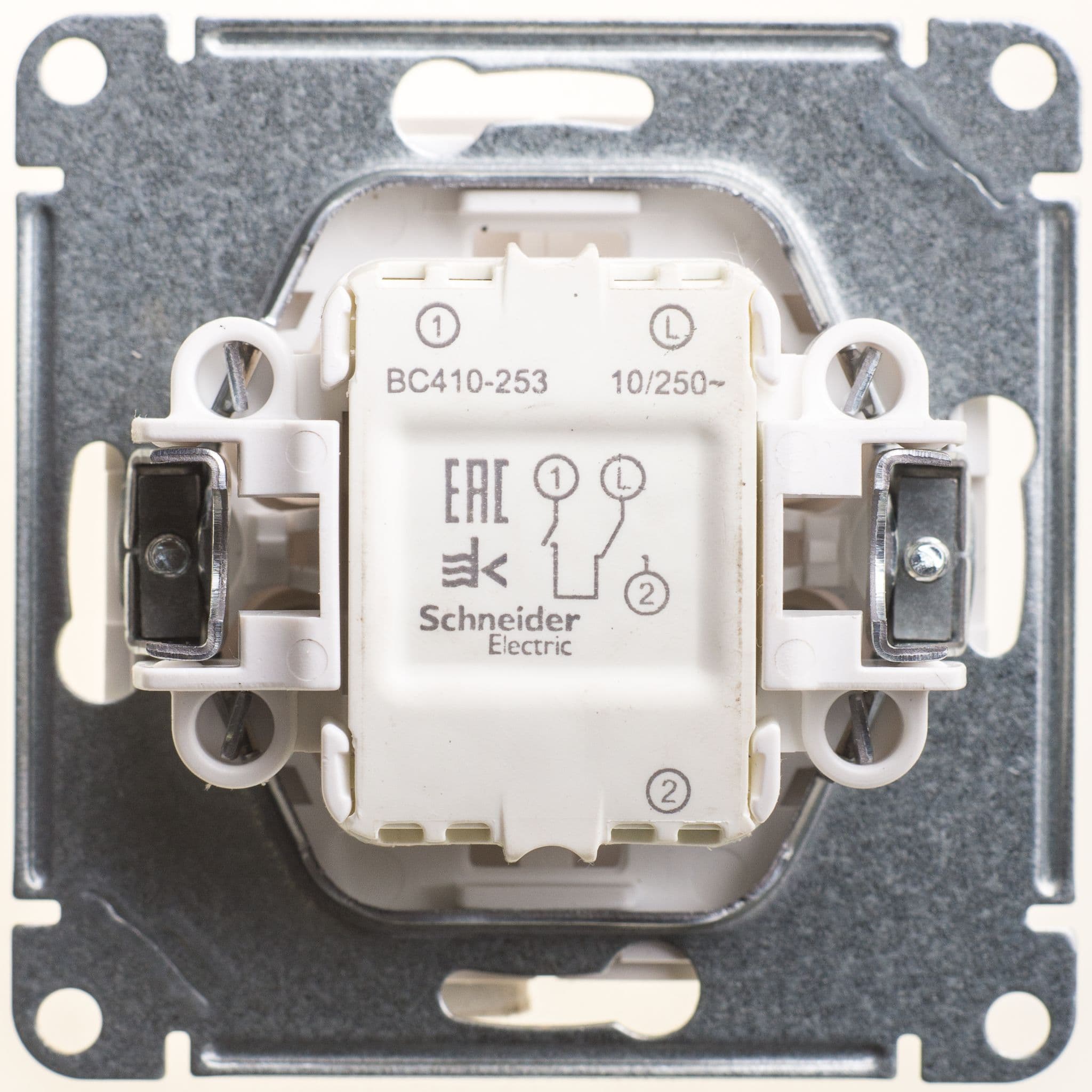 Systeme Electric Wessen 59 Бел Выключатель жалюзийный 2-ой с механической блокировкой для жалюзи — миниатюра 2