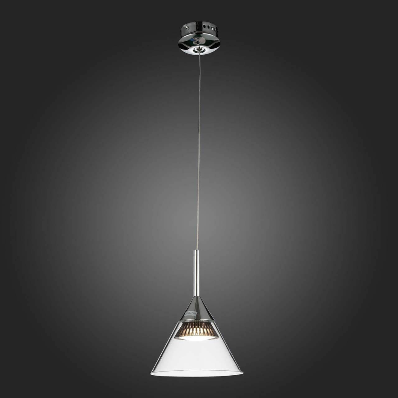ST LUCE SL930.103.01 Подвес  Хром/Прозрачный LED 1*7W — миниатюра 3