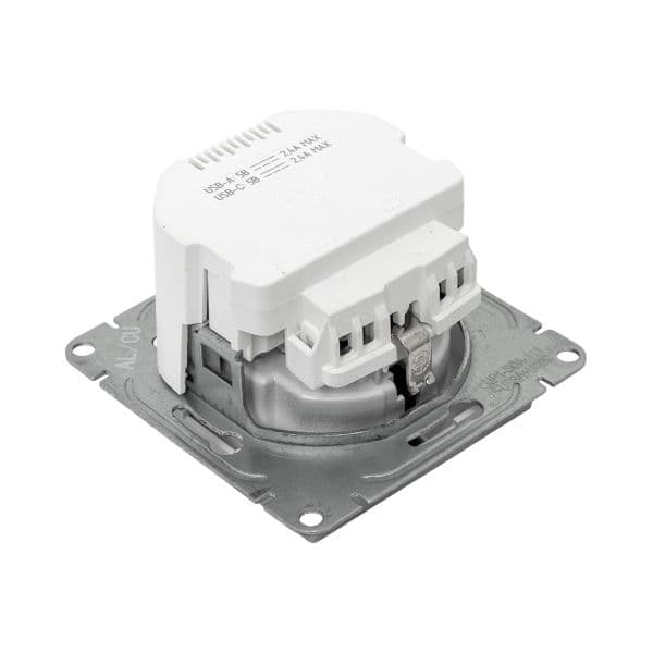 EKF Механизм розетки с USB-A+С - 2шт, 16А, с заземлением, со шторками, алюминий Эпика — миниатюра 21