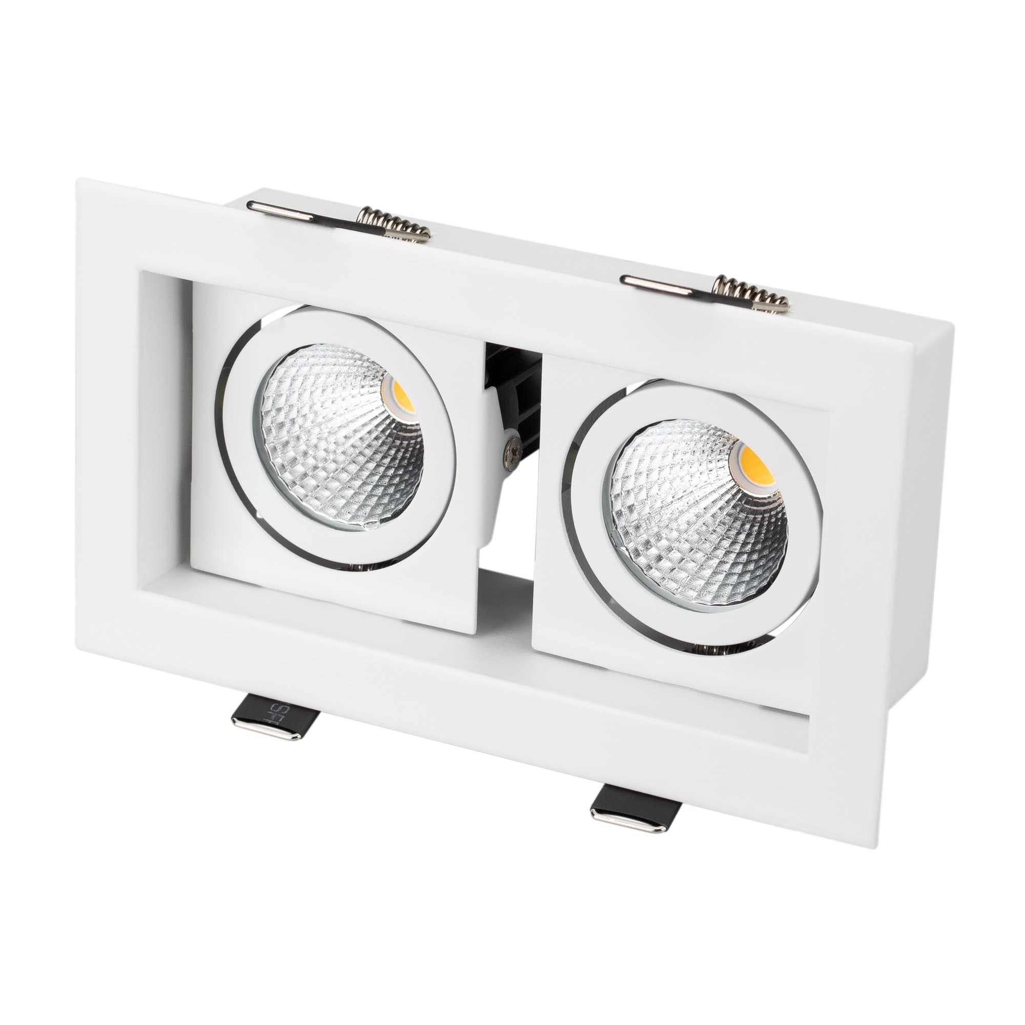 Arlight Светильник CL-KARDAN-S180x102-2x9W Day (WH, 38 deg) (IP20 Металл, 3 года) 024138 — миниатюра 1