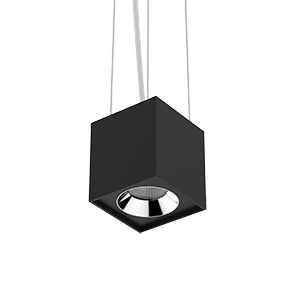Varton Светодиодный светильник DL-02 Cube подвесной 100х110 мм 12 Вт 3000 K 35° RAL9005 черный муар V1-R0-90360-30000-2001230
