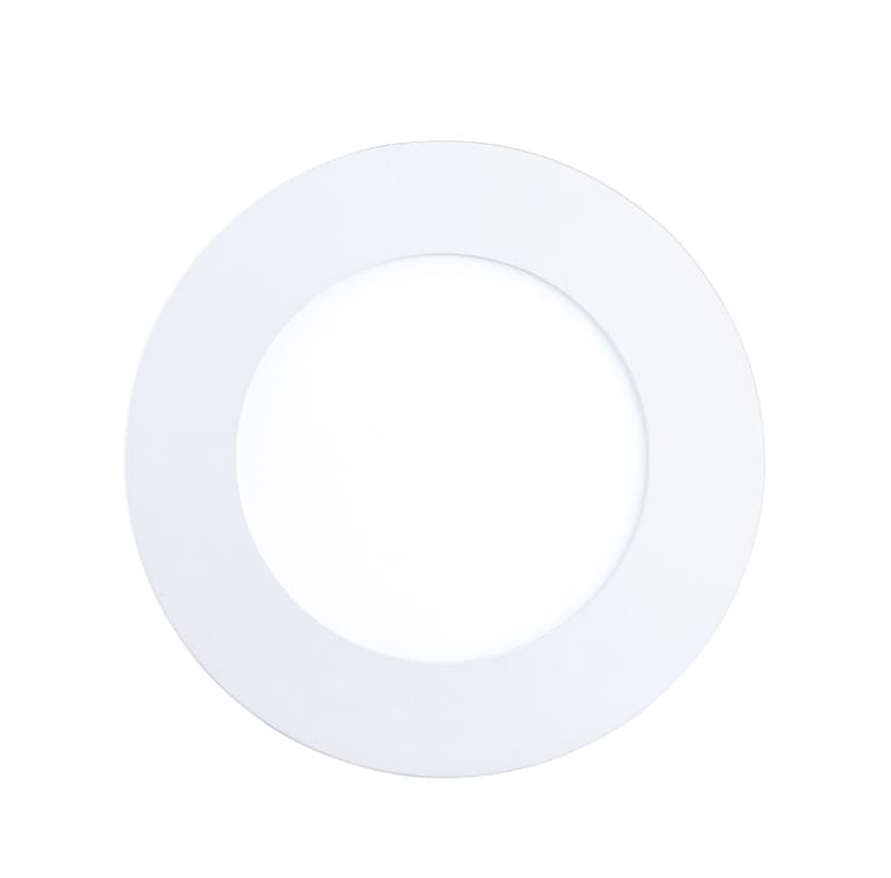 Eglo Светодиодная ультратонкая встраиваемая панель FUEVA 1, 5,5W (LED) 4000K, Ø120, белый 94051