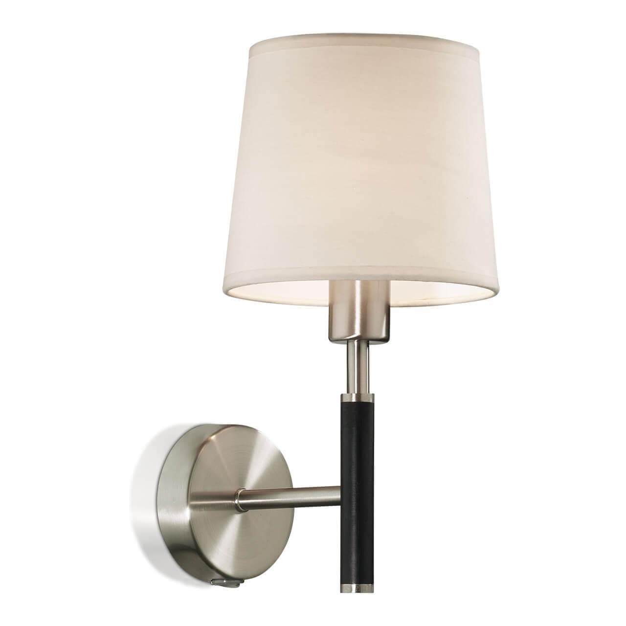 Odeon Light 2266/1W ODL12 403  Бра c выкл  E14 40W 220V GLEN никель/абажур "рогожка" — миниатюра 1