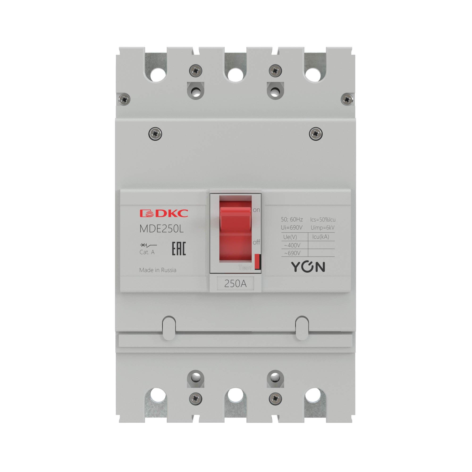 DKC YON pro Автоматический выключатель MDE250L125 3P 125А 18kA — миниатюра 2