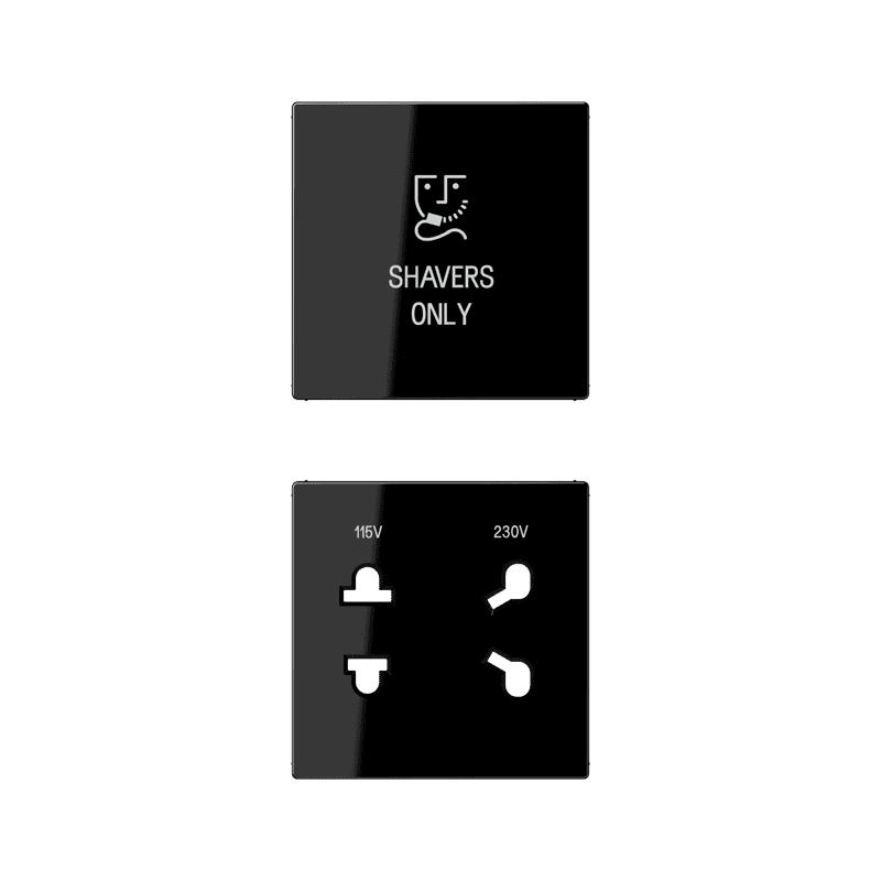 JUNG Накладка бритвенной розетки черная SOA7522SWPL