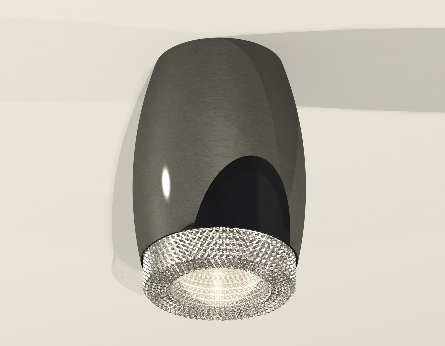 Ambrella Комплект накладного светильника с композитным хрусталем XS1123010 DCH/CL черный хром/прозрачный MR16 GU5.3 (C1123, N7191) — миниатюра 3