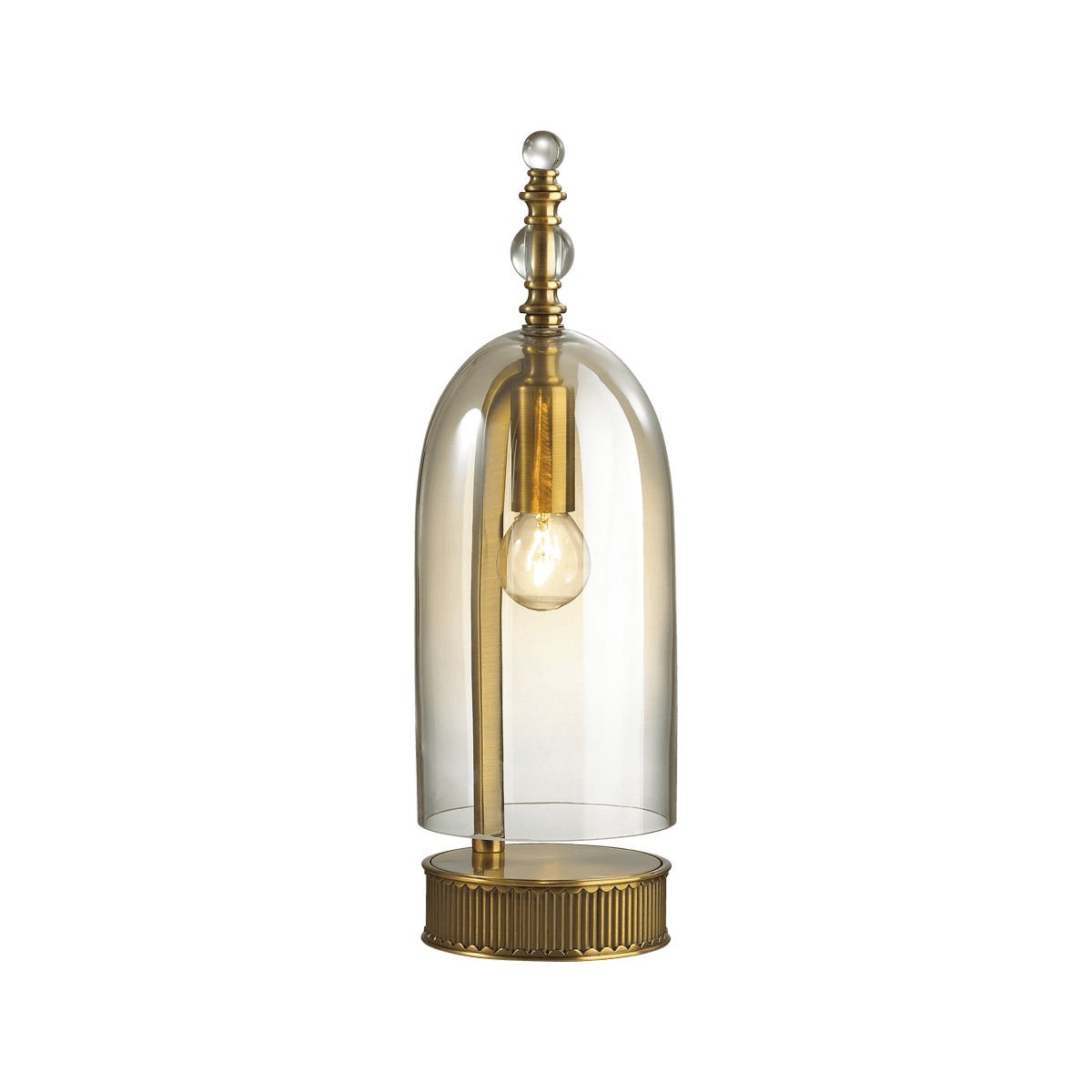 Odeon Light 4892/1T NEO ODL_EX22 27 бронзовы/коньячный/стекло Настольная лампа E14 1*40W BELL — миниатюра 2