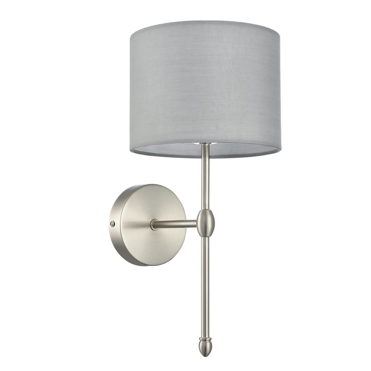 Lumion 8262/1W CLASSI LN26 металл/текстиль, никель/серый Бра E14 1*40W 220V LATTI