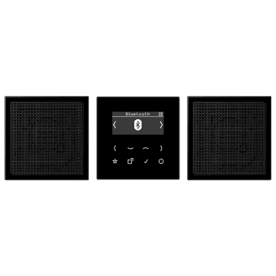 JUNG Смарт радио DAB+ Bluetooth, стерео черный DABLS2BTSW