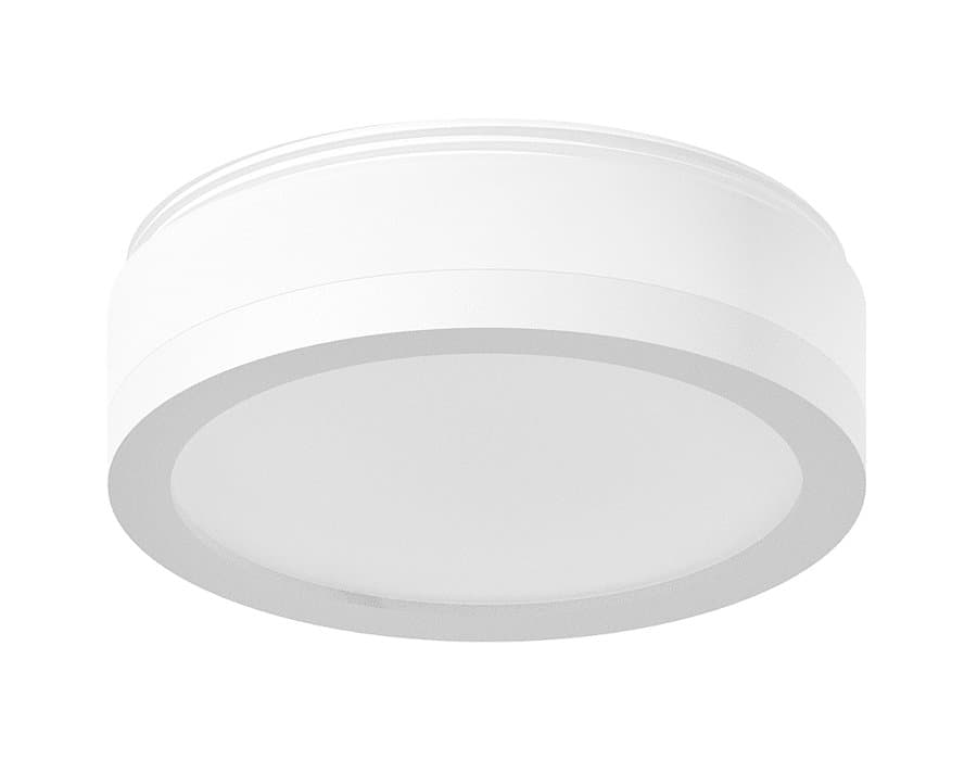 Ambrella Насадка передняя для корпуса светильника с диаметром отверстия D60mm N6220 SWH/FR белый песок/белый матовый D60*H30mm Out15mm MR16 — миниатюра 1