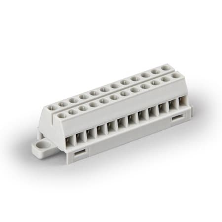 ENSTO Клеммный блок Compact 12-полюсный с защитой проводов, Cu 1.5 мм², 450 В KR5131