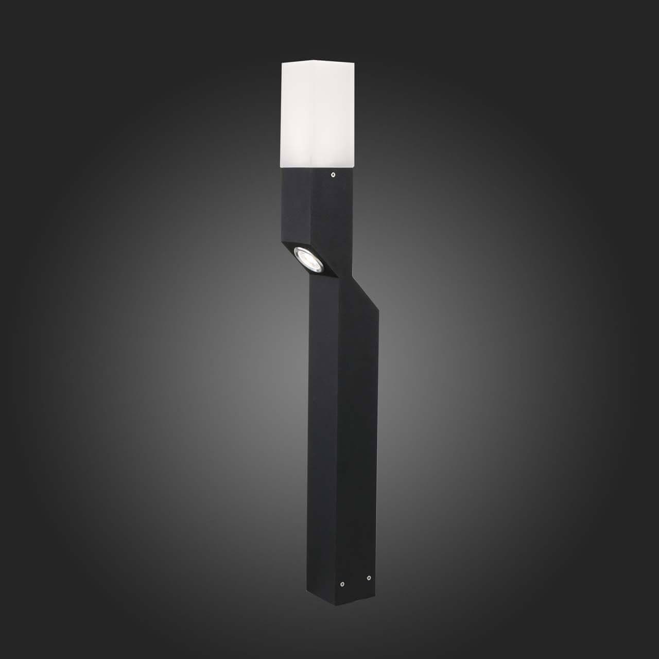 ST LUCE SL100.405.02 Светильник уличный наземный Черный/Белый LED 2*5W — миниатюра 3