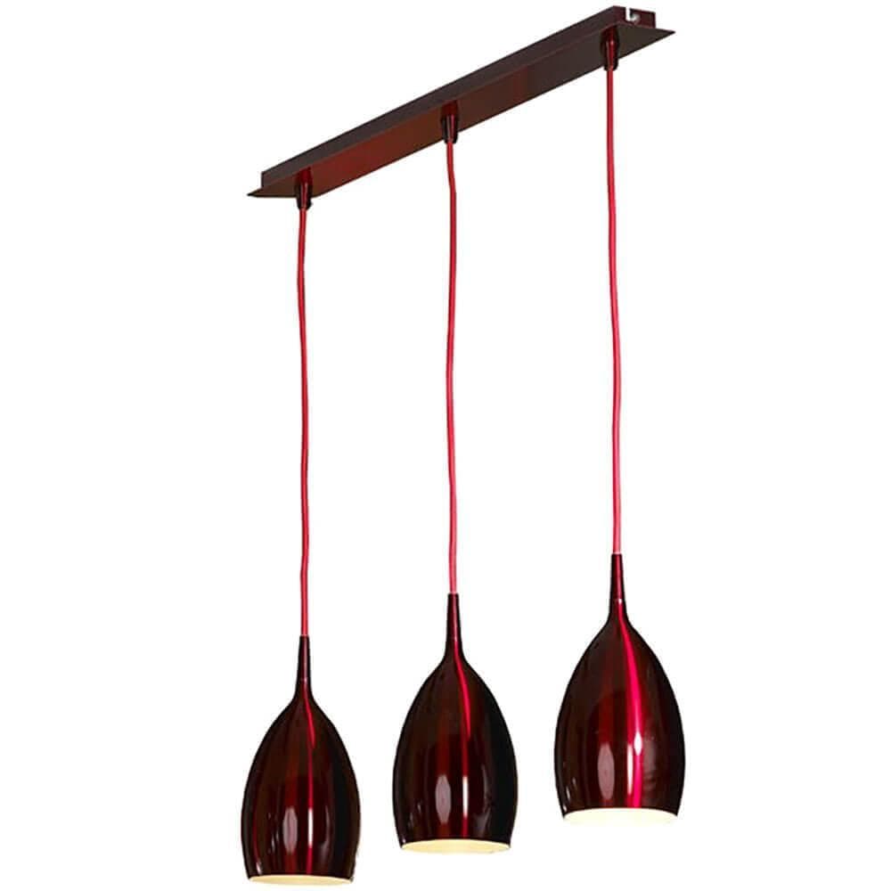 Lussole LOFT Металл Красный /  Металл Подвес E14 40W LSQ-0716-03 — миниатюра 1